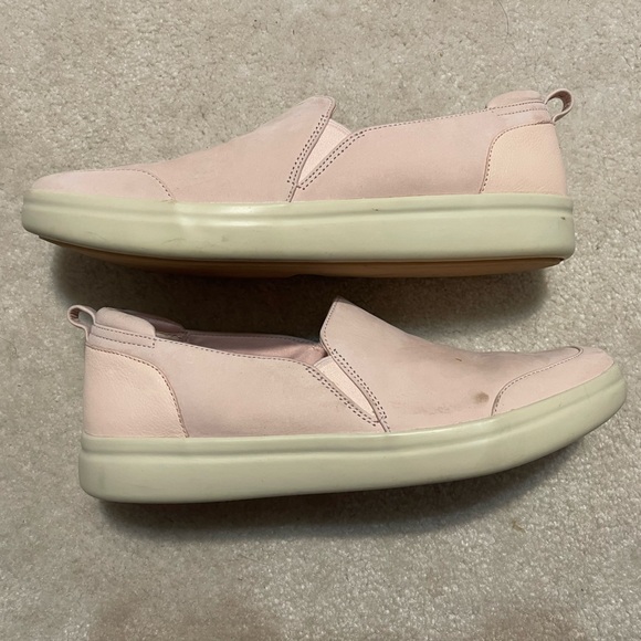 Vionic Penelope Pale Blush Nuback Loafer Sz 10 - Picture 2 of 5